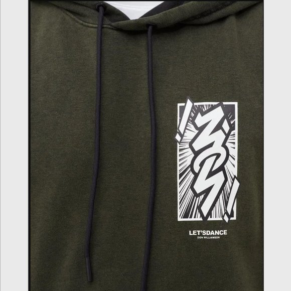 Jordan Dri-FIT Zion Anime Nike Men's Performance Hoodie Black White - Picture 4 of 11